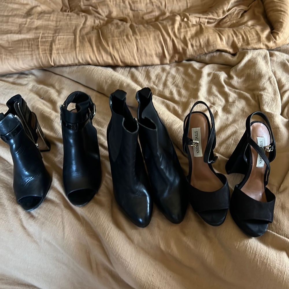 Boots and Steve Madden heels